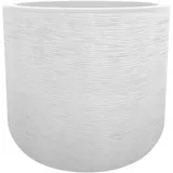 Eda Blumentopf Eda Rund Ø 50 cm grau/weiß