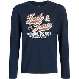 JACK & JONES JUNIOR Jjelogo TEE LS O-NEC 2 COL AW25 NOOS Jnr - 128