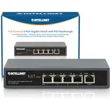 Intellinet Network Solutions Intellinet PoE-Powered 5-Port Gigabit Switch mit PoE-Passthrough