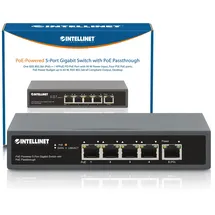 Intellinet Network Solutions Intellinet PoE-Powered 5-Port Gigabit Switch mit PoE-Passthrough