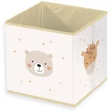 Herding Aufbewahrungsbox Little Friends 30 x 30 x 30 cm 1-tlg. Beige