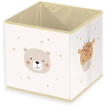 Herding Aufbewahrungsbox Little Friends 30 x 30 x 30 cm 1-tlg. Beige