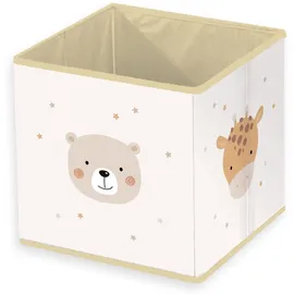 Herding Aufbewahrungsbox Little Friends 30 x 30 x 30 cm 1-tlg. Beige