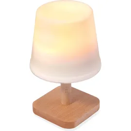 esotec Solarleuchte Kunststoff H=21 cm 3000K warmweiß IP44 102912 braun