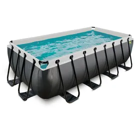 EXIT TOYS Black Leather Pool 400 x 200 x 100 cm inkl. Filterpumpe