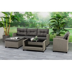 Gardissimo Polyratten Garten Ecklounge / Sitzgruppe "Petra",,