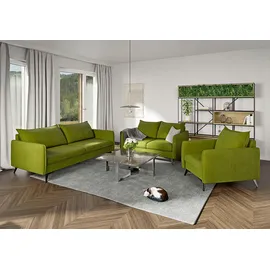 s-style möbel 3-SITZER-SOFA Pulse Grün Luxusmicrofaser