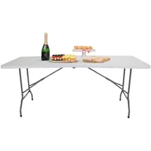 HJH Office Easy Up Multi II Klapptisch 152 x 71 x 75 cm Weiß/Mehrfarbig