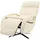MCW Relaxsessel MCW-L11 Leder 75 x 100 x 90 cm Weiß drehbar mit Liegefunktion