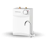 Thermoflow UT 5 Set Ovalis Untertischspeicher inkl. Niederdruckarmatur | Warmwasserboiler 5 l Speichervolumen| G 3/8" Anschluss | 35-75 °C | 65 °C in 10 min.