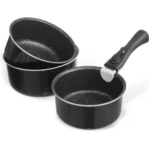 Orion Grande Kombitopf-Set 3-teilig mit Griff 110276 - Schwarz