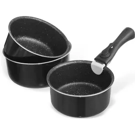 Orion Grande Kombitopf-Set 3-teilig mit Griff 110276 - Schwarz