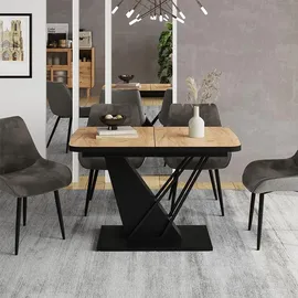 Vicco Fenaro 120 x 77,4 x 80 cm Eiche/Schwarz