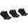 GripGrab Classic No Show Sneakersocken 3 Paare Schwarz EU 41-44