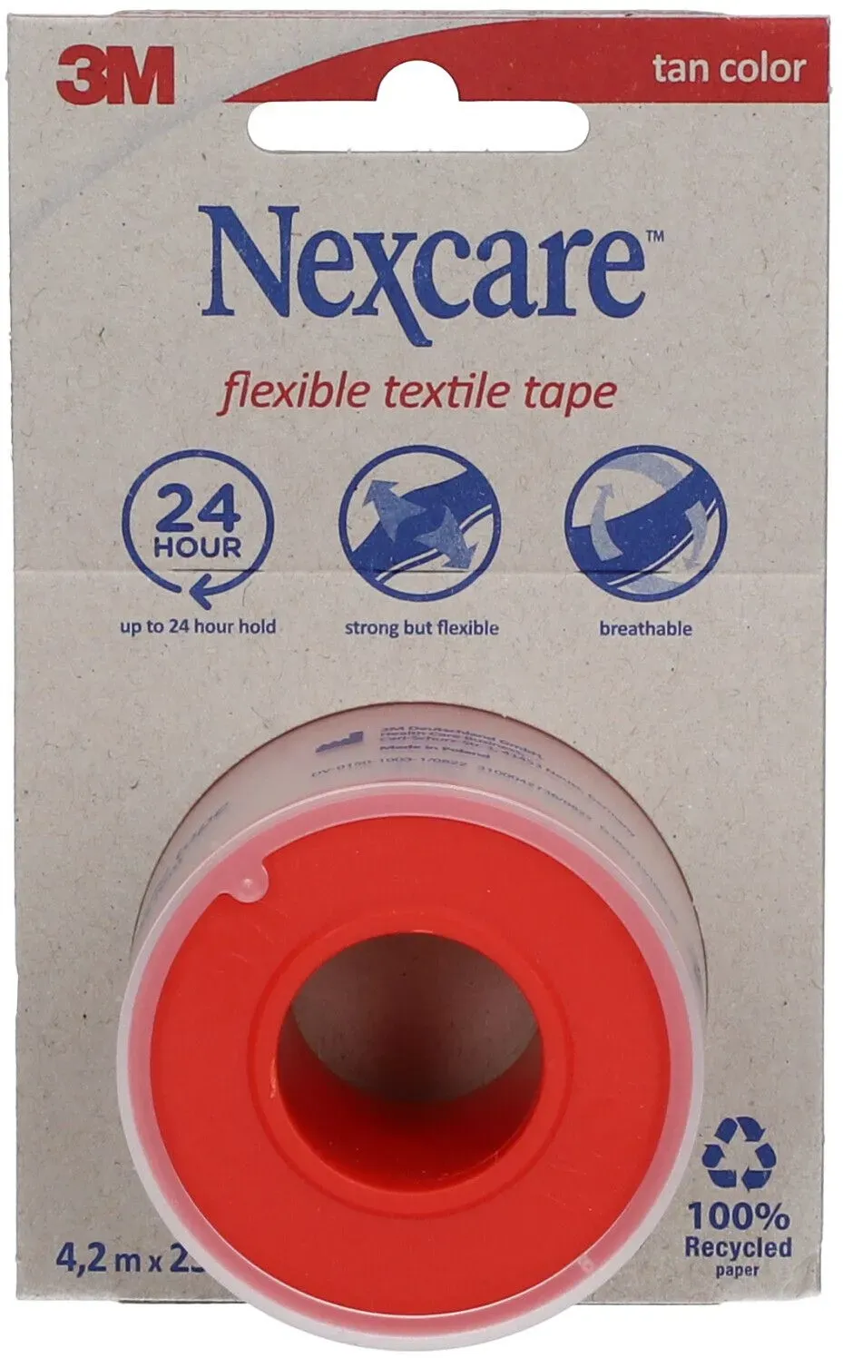 NexcareTM Flexibles Textilband 4,2 m x 25 mm