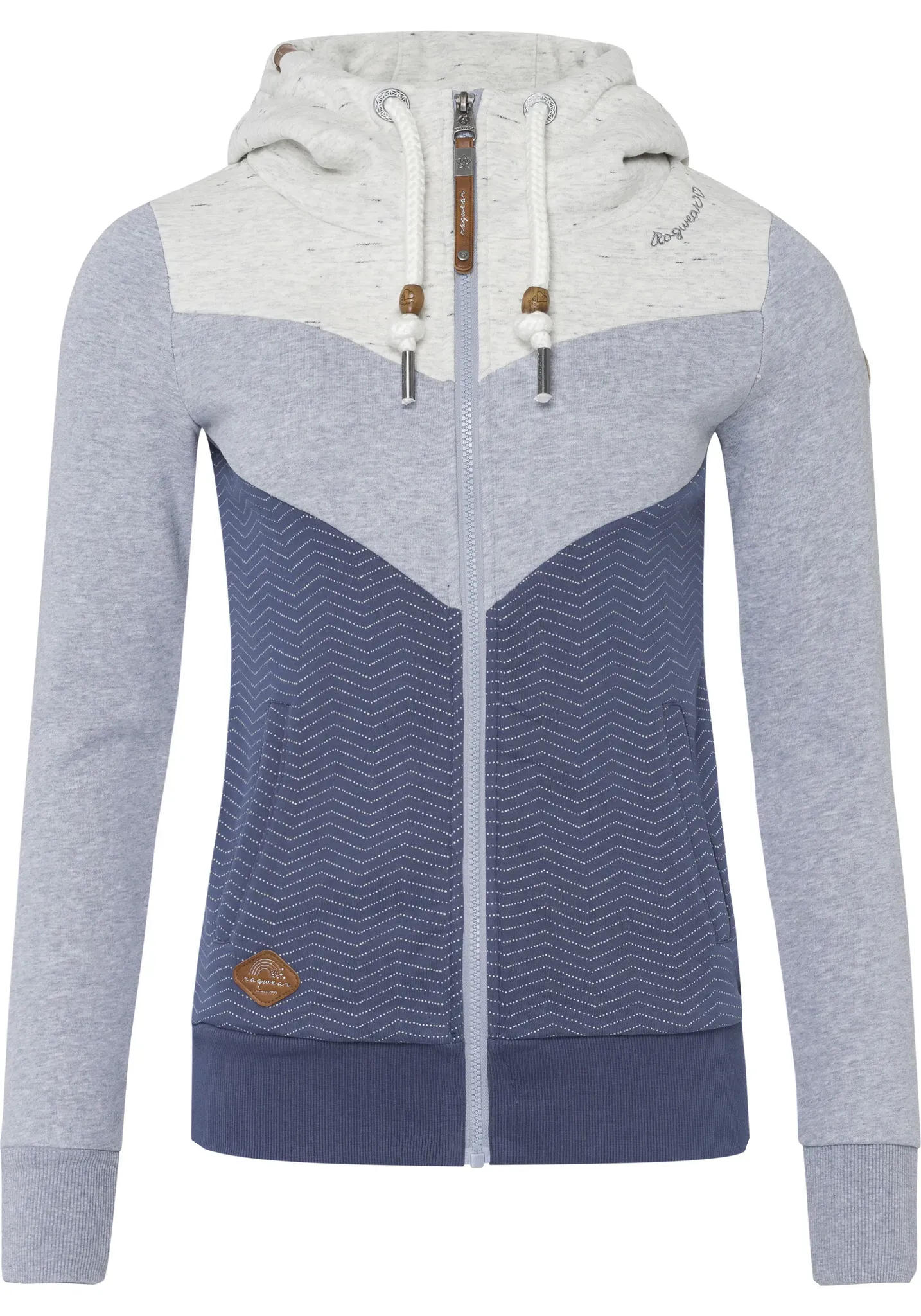 Ragwear Sweatjacke »TREGA ZIP O«, im Colorblocking-Design Ragwear blue 2040 XS (34)