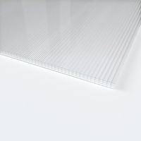Hohlkammerplatte ECO-UV  (250 cm x 98 cm x 10 mm, Polycarbonat, Transparent)