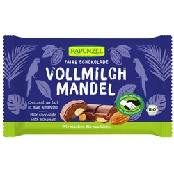 Rapunzel Vollmilch Schokolade mit ganzen Mandeln HIH bio