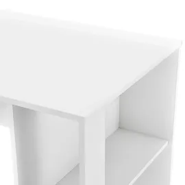 [en.casa] Bartisch Danderyd 120 x 60 x 106 cm Weiß
