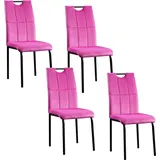 Hti-Living HTI-Living, Stühle, Esszimmerstuhl Denton Samt Pink 4er-Set