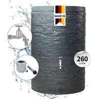 GARANTIA muro Regenspeicher Komplett-Set 260 Liter graphite grey inkl.