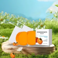 Kernseife, Persimmon Soap, Persimmon Kernseife Natur, Feste, gesunde Seife und Deodorantseife für Gesicht und Körper, reinigt, spendet Feuchtigkeit und verfeinert die Poren (1, Deodorant 2PC)