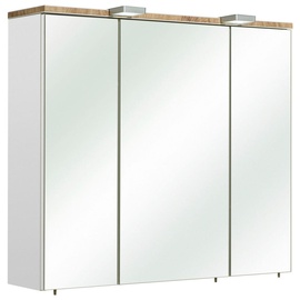 XORA Spiegelschrank Metall, 6 Fächer, 80x70x20 cm, Made in Germany, Badezimmer, Badezimmerspiegel, Spiegelschränke