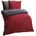 Melangebiber Unifarben Rot/Anthrazit 80 80