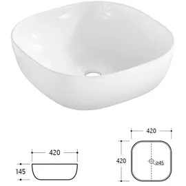 Lomadox Lomado Waschtisch, weiß mit Wotan Eiche Nb., Softclose-Schubkästen