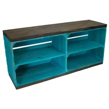 Kistenkolli Altes Land Sitzbank Türkis 110 x 40 x 48 cm