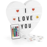 EasyMaxx LED-Leuchtkasten [Herz] - 173 Buchstaben, | 150 Moodjis