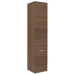 Hochschrank Serie MBF, 2 Türen, Eiche Khaki, Anschlag links, 350 x 1625 x 370 mm - 93 174 12