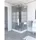 Marwell Komplettdusche Eckdusche 80 x 110 cm rechts 215 cm silber transparent
