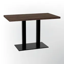 BIG Möbel GmbH Bistrotisch 110x60 cm  | D4409 OV Walnussbraun | Gusseisengestell