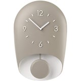 Guzzini - Home, BELL Wanduhr mit Pendel, Pendeluhr - Taubengrau, 22x8xh 33 cm - 168604158