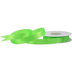 Creativery 12mm Satinband 25m Schleifenband Geschenkband Stoffband Bastelband Apfelgrün