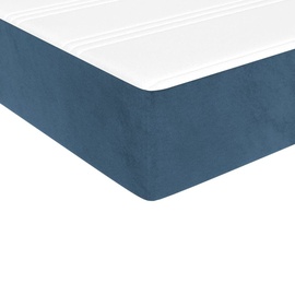 vidaXL Taschenfederkernmatratze Dunkelblau 100x200x20 cm Samt