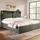 Flieks Polsterbett 160 x 200 cm Grau