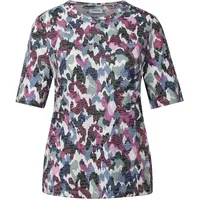 Cecil T-Shirt mit Burn-Out-Muster Gr. XS (36), vanilla white,