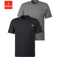 KangaROOS T-Shirt (2er-Pack), mit Print auf der Brust Gr.