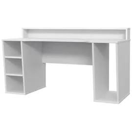 Forte Tezaur Gaming Desk mit RGB-Beleuchtung weiß