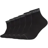 Mustang 6er Pack Mustang Casual Bio-Baumwolle Quarter Socken Herren 9999 - black 43-46
