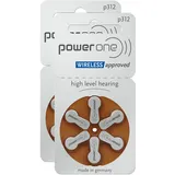 2x VARTA PowerOne 6er Blister Hörgerätebatterien Knopfzelle Typ 312 PR 41 P312 A