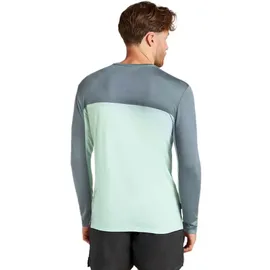 Icebreaker Merino 125 Cool Lite Sphere Colourblock Langarm-t-shirt - Mint / Blue Ash / Colourblock - XL