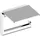 Keuco Plan Toilettenpapierhalter mit Ablage, offene Form, Aluminium