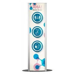 FRANKFURT Innenaufsteller LED beleuchtet, 180 x 50 cm