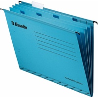 Esselte Pendaflex Hängemappen A4 V-förmig 4-fach-Registertrennbuch mit Reitern 10 Stück blau A4 with Divider Book blau