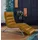 W.Schillig Relaxliege daily dreams Leder/Polyester 75 x 91 x 170 cm Gelb mit Kissen