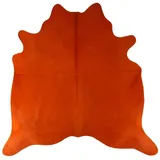 daslagerhaus living Fellteppich Kuhfell orange 3-4qm