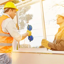 Relaxdays 2 Kopf Saugheber 2er Set, Blau,Schwarz